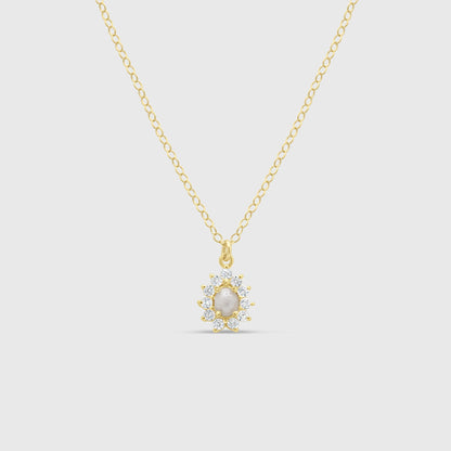 Gem Teardrop Necklace