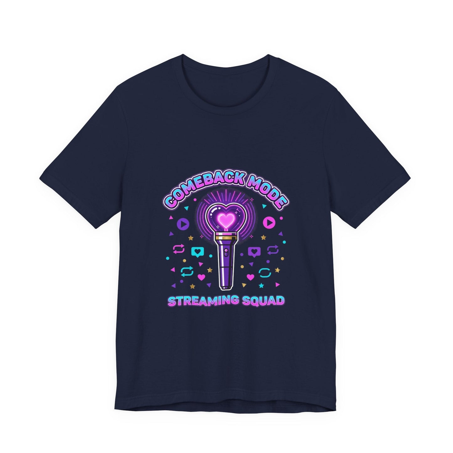 Comeback Mode Lightstick Tee | K-pop comeback, streaming squad