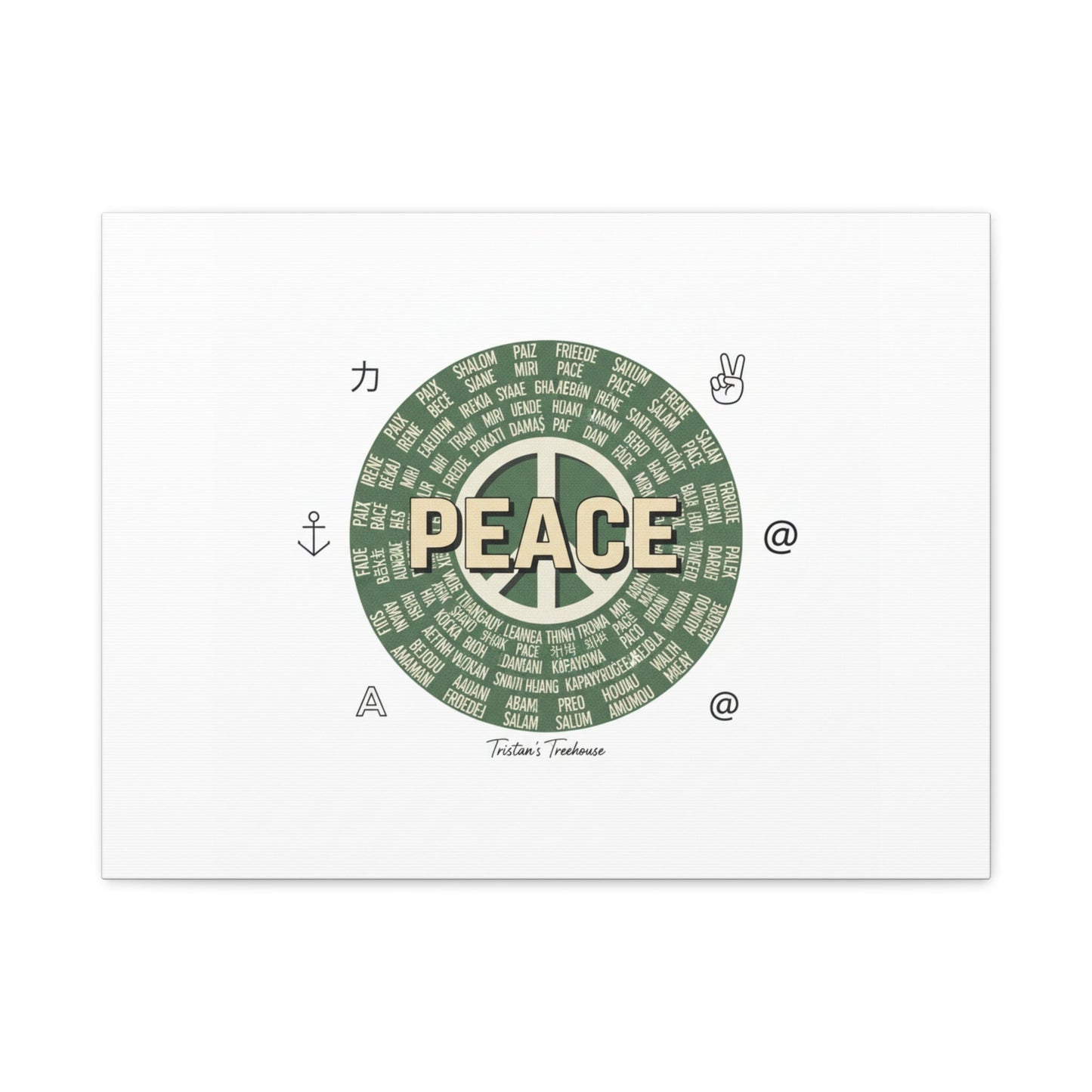 Peace doodle canvas | hand drawn sketch aesthetic, handwritten message