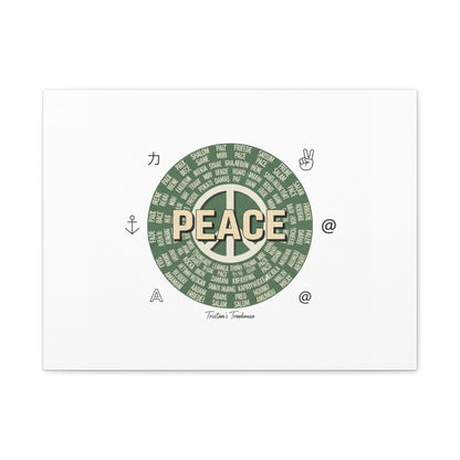 Peace doodle canvas | hand drawn sketch aesthetic, handwritten message