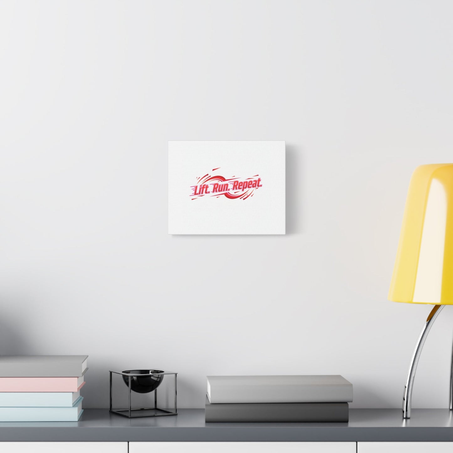 Lift Run Repeat Canvas | Fitness Wall Art, Gym Motivation