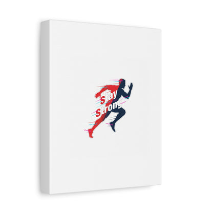 Stay Strong Runner Canvas | Fitness Motivation, Gym Wall Art