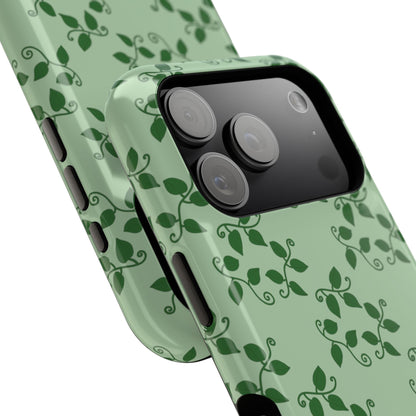 Pothos Pattern Phone Case – Dual Layer Protective Cover