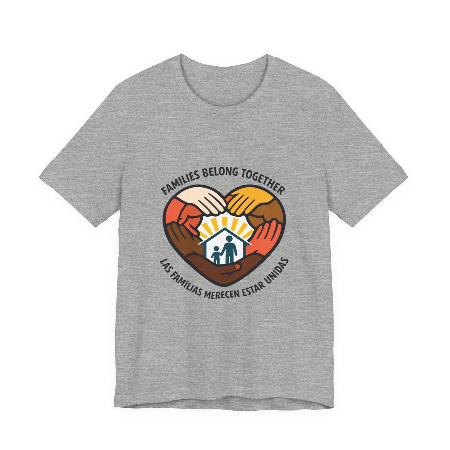 Families Belong Together T-Shirt | family unity, solidaridad, immigrant rights
