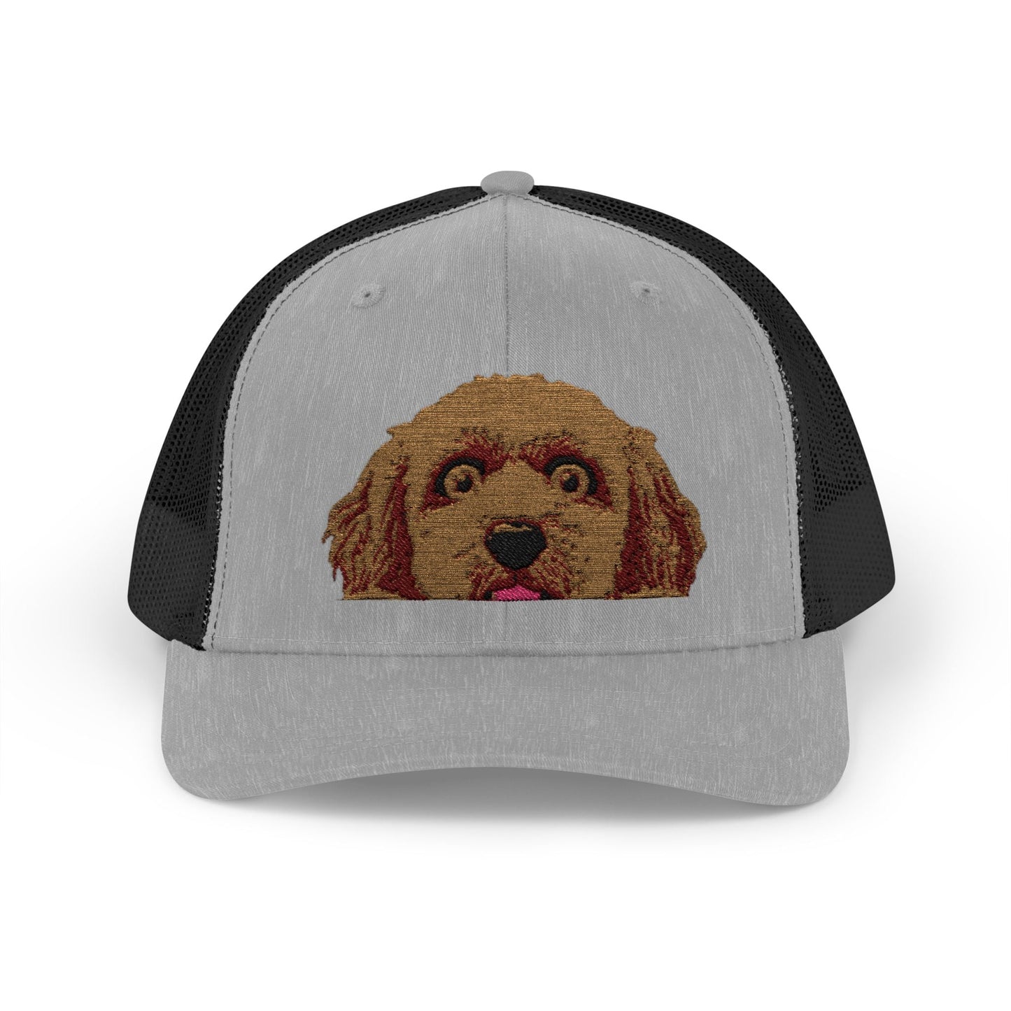 Funny Goldendoodle Puppy Embroidered Trucker Cap