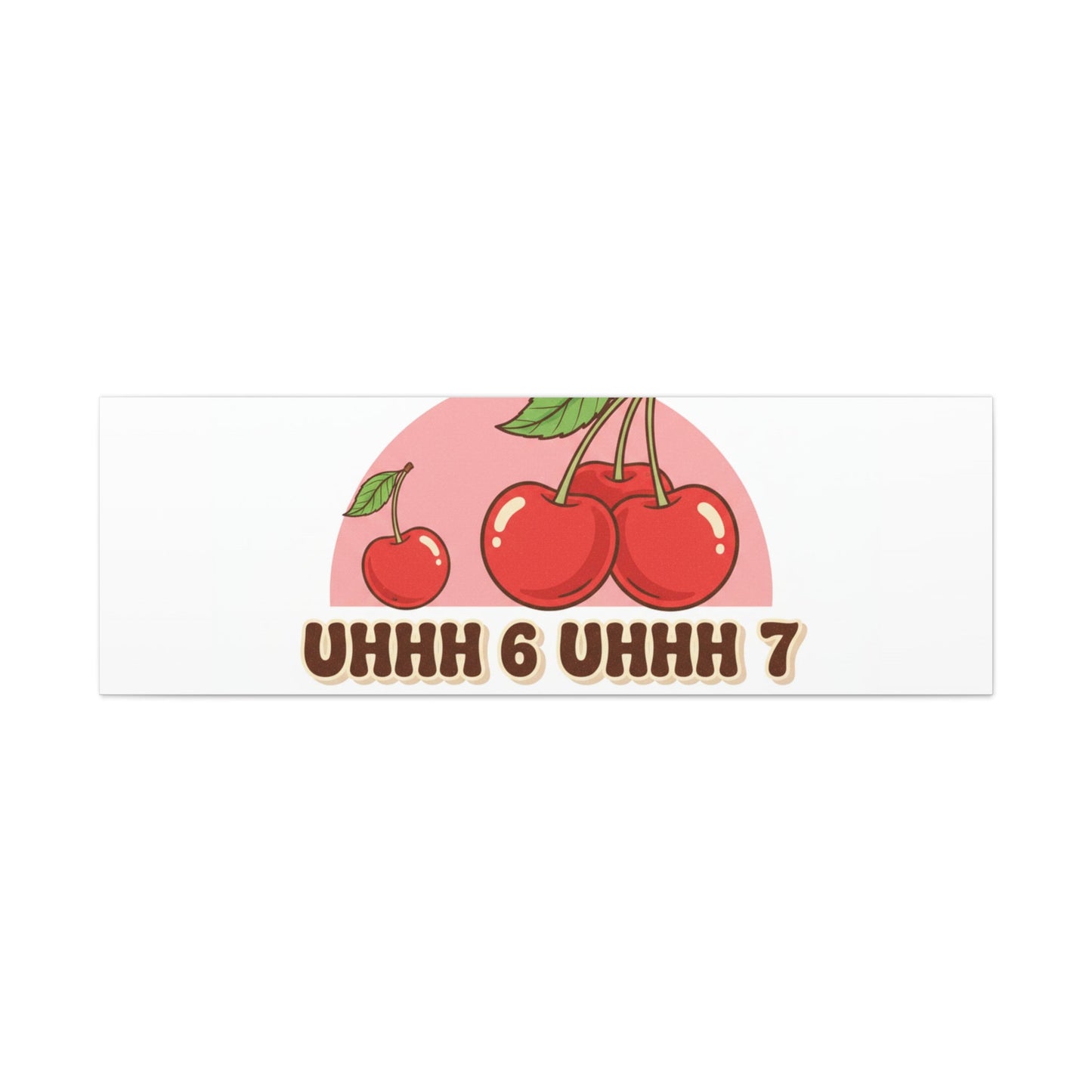 Six Severn Cherry Retro Graphic Canvas | kawaii fruit print, vintage cherry design