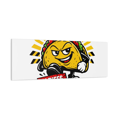 Tacos Not Tariffs Canvas | political taco pun, tariff backtrack meme
