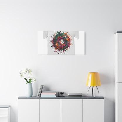 Painterly Abstract Floral Swirl Canvas | Matte Stretched Canvas
