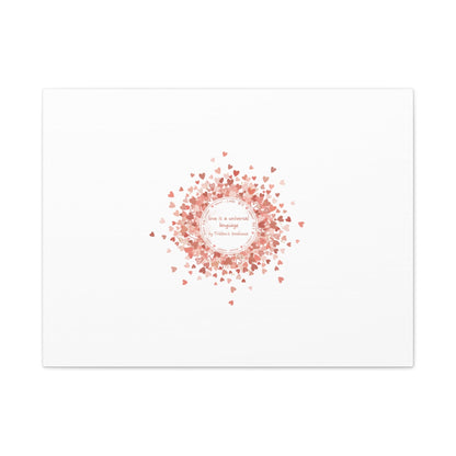 Tiny Heart Confetti Canvas | Matte Stretched Wall Art