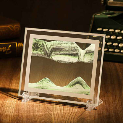 Landscape Quicksand Painting Glass Craft Printing Ornaments