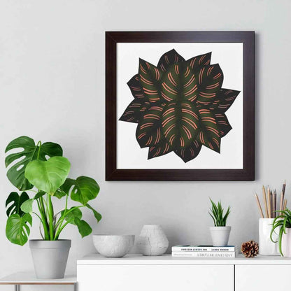 Calathea Pinstripe Framed Print – Botanical Wall Art