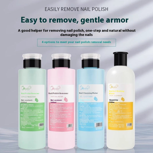 Nail Art Press Bottle Nail Remover Cleaning Solution