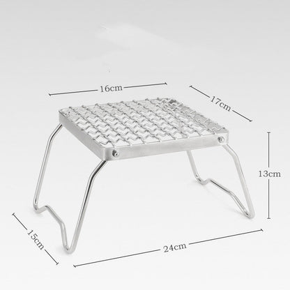 Outdoor Picnic With Folding Barbecue Grill