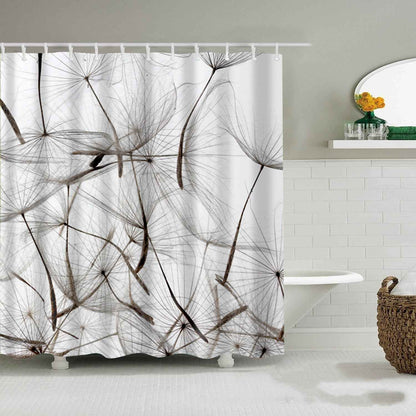 Nordic Fashionable Butterfly Shower Curtain Suit