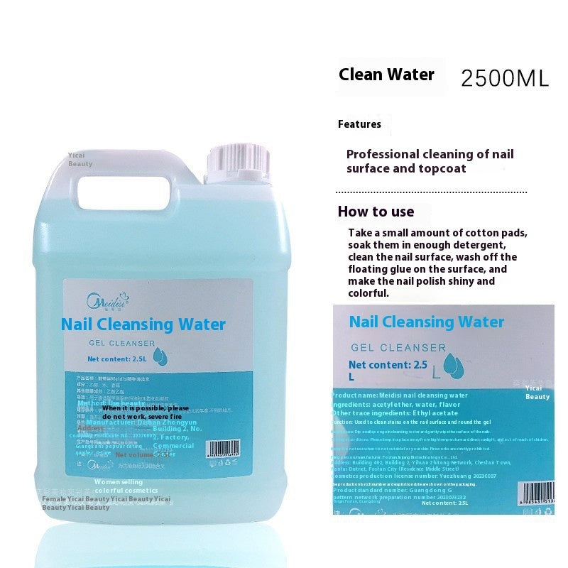 Nail Art Press Bottle Nail Remover Cleaning Solution
