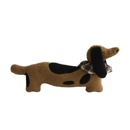 Puppy Striped Waist Support Shaped Couch Pillow