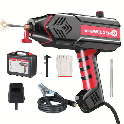 ACEWELDER 120Amp Handheld Welding Machine 110V Portable Electric ARC Welder Gun with Inverter Current Adjustment Stick Welder IP21S