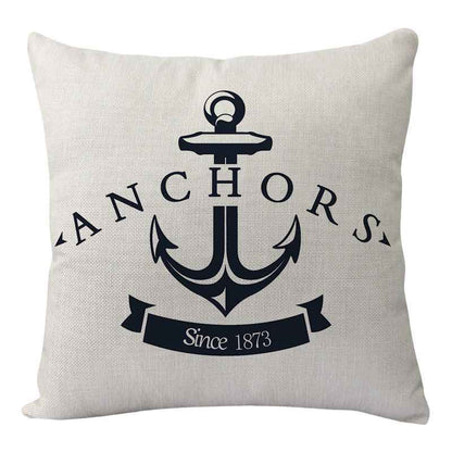 New Lighthouse Anchor Digital Printing Linen Pillowcase