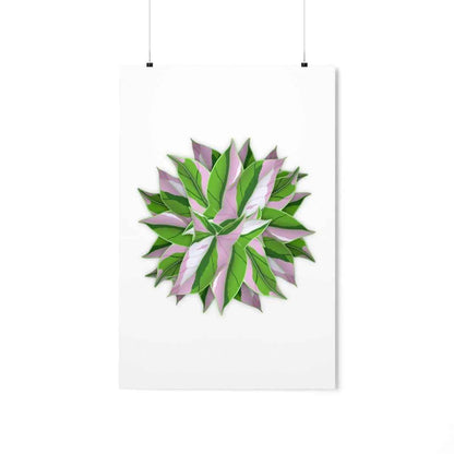 Syngonium Tricolor Pattern Botanical Print – Unframed Wall Art