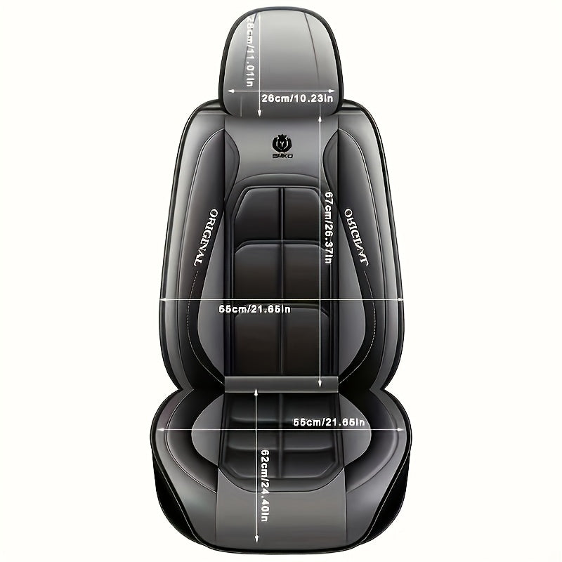 Faux Leather Universal Seat Covers Driver & Passenger Seats