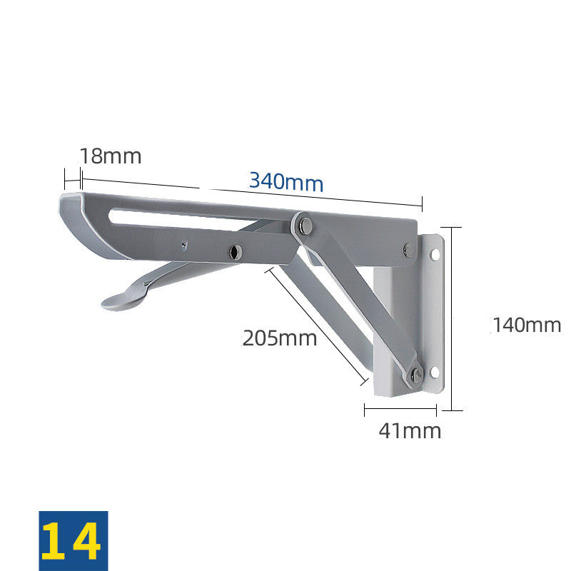 Stainless Steel K-shaped Folding Triangle Bracket Wall Shelf Shelf Support Frame