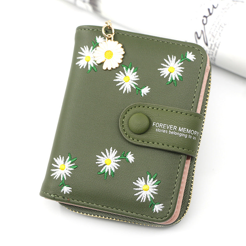 Women's Short Zipper Buckle Purse