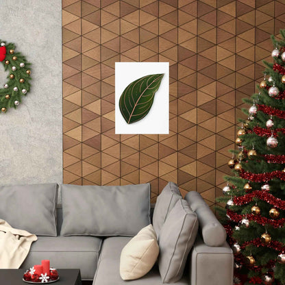Aglaonema Rotundum Botanical Print – Unframed Wall Art