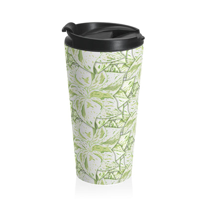 Snow Queen Pothos Pattern 15 oz Vacuum Insulated Stainless Steel Travel Tumbler
