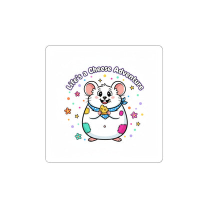 Life's a Cheese Adventure Sticker | Rodent-Core, Rat Lover Decal