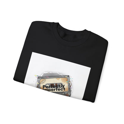 Glitch Tape 'Perfectly Imperfect' Sweatshirt | Analog Error, VHS Static