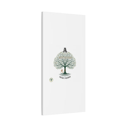 Handwritten Doodle Tree Canvas | Matte Stretched Wall Art