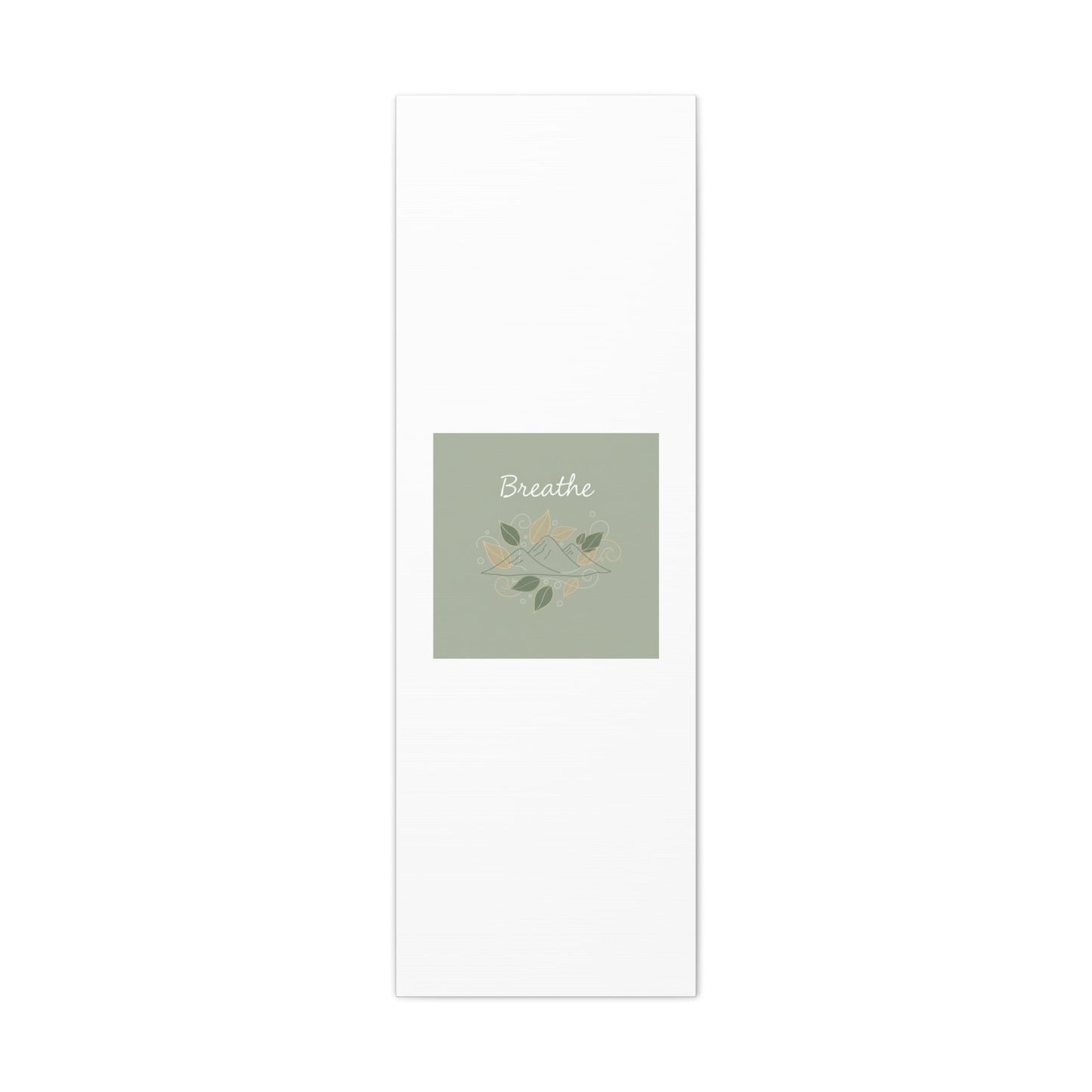 Breathe Mountain Line Canvas | Nature Symbols, Minimal Forest Wall Art