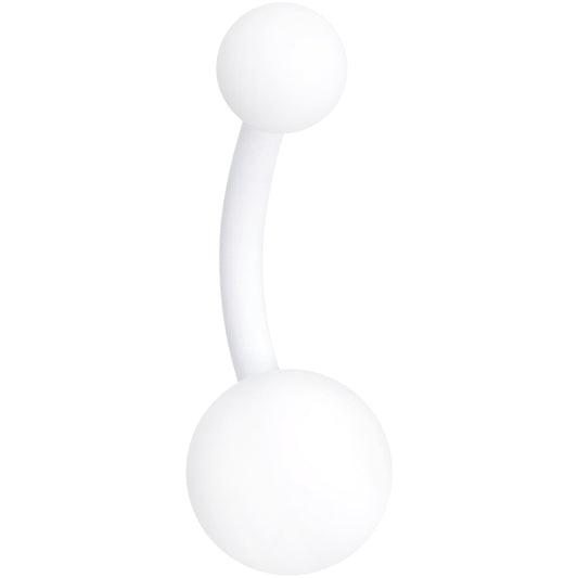 Wonderfully White Matte Belly Ring