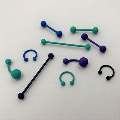 Teriffically Teal Matte Belly Ring