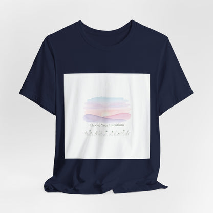 gentle intentions tee | mindful wellness pastel gradient