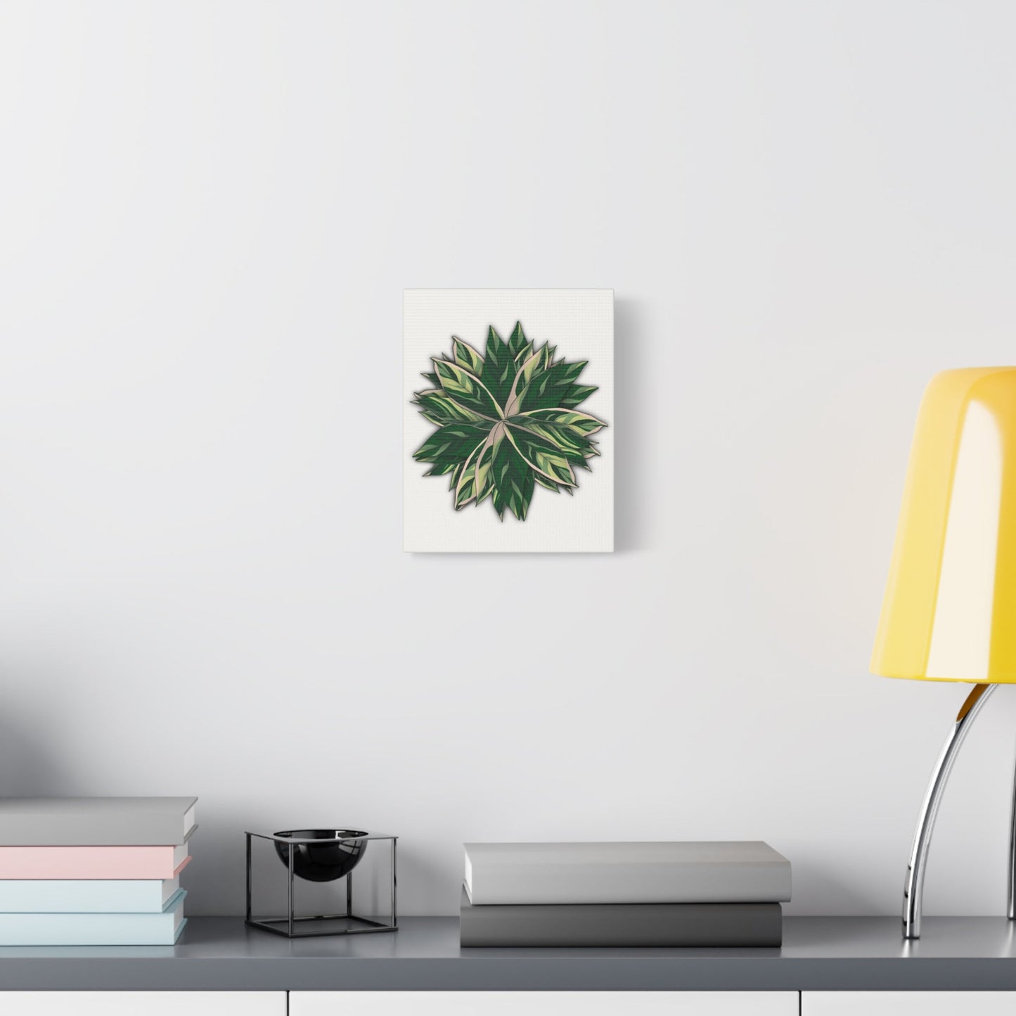 Stromanthe Triostar Canvas Print – Botanical Wall Art