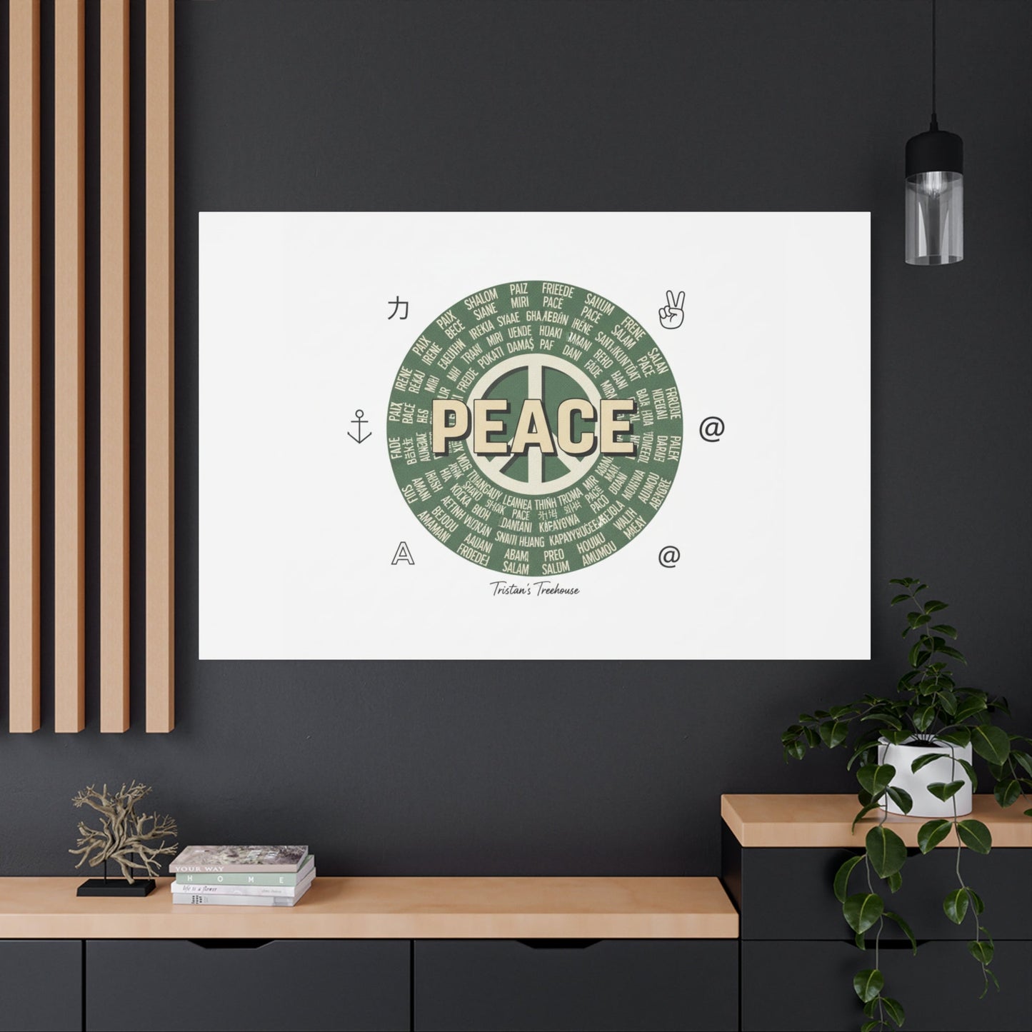 Peace doodle canvas | hand drawn sketch aesthetic, handwritten message
