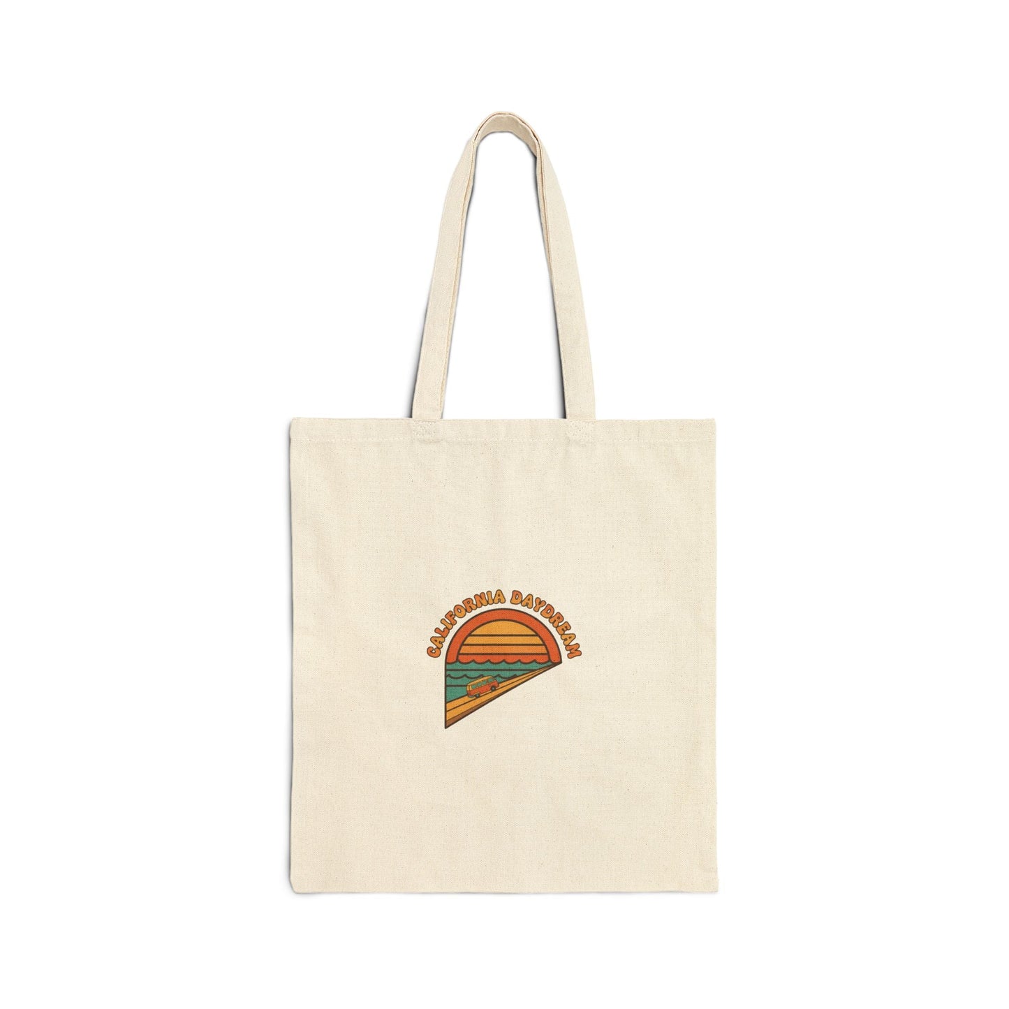 Retro 70s Sunburst Tote | Analog Sunshine, Vintage Palm Postcard