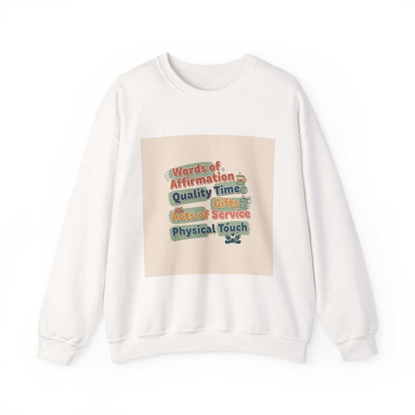 Love Languages Meme Crewneck Sweatshirt | love language meme, relationship humor