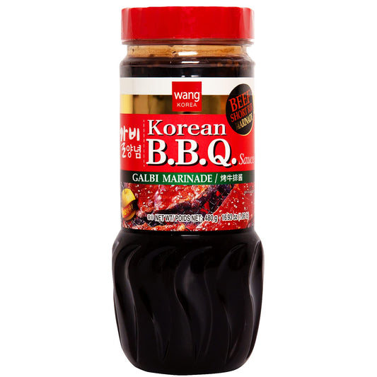 Wang Galbi Marinade, Simple and Easy to Cook, Savory, Sweet and Smoky, Korean BBQ Sauce, Kalbi Marinade, 16.93 Ounce