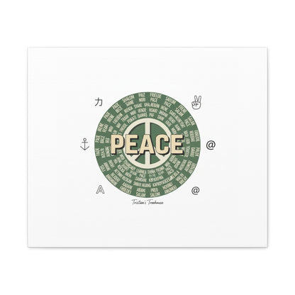 Peace doodle canvas | hand drawn sketch aesthetic, handwritten message
