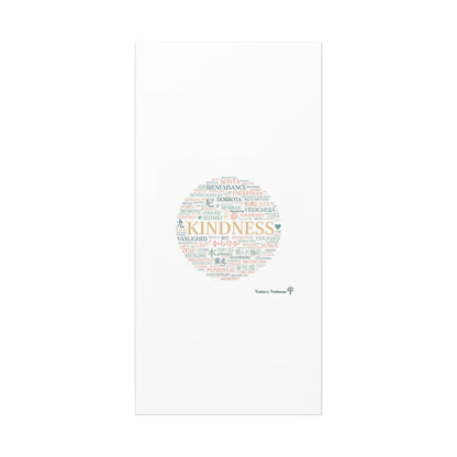 Kindness Word Cloud Canvas | Fresh Start Minimalist Wall Art