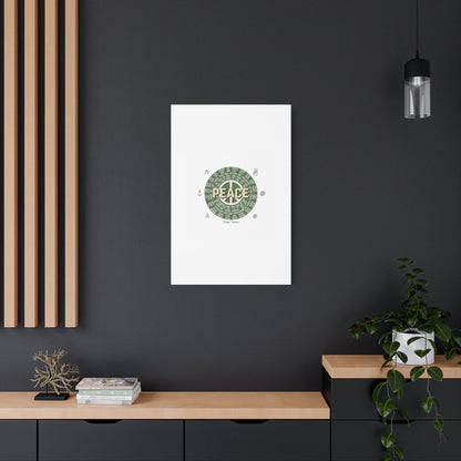 Peace doodle canvas | hand drawn sketch aesthetic, handwritten message