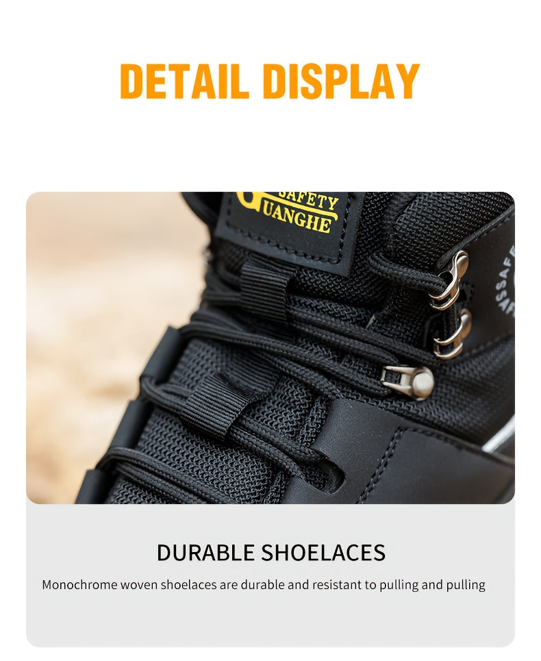 Heavy-Duty High-Quality Steel Toe Men's Work Boots