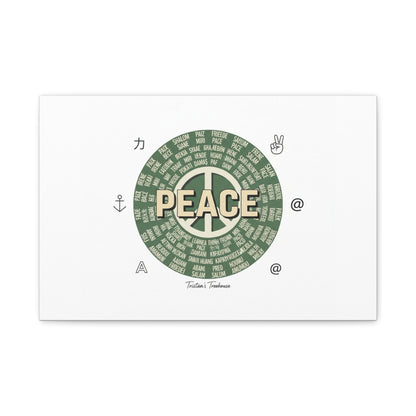 Peace doodle canvas | hand drawn sketch aesthetic, handwritten message