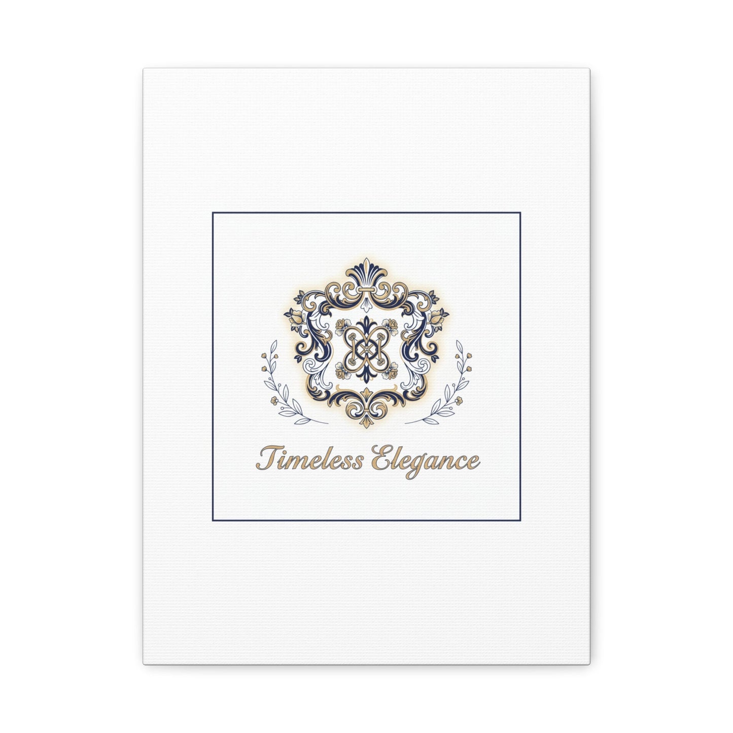 Ornate Brooch Emblem Canvas | Vintage Formalwear Accents, Baroque Print