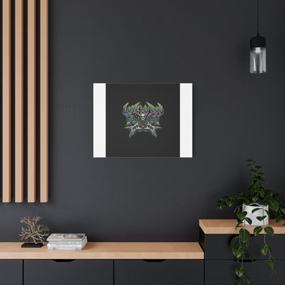 Love My Dog metal font Canvas | gothic wellness quote, edgy self-care merch