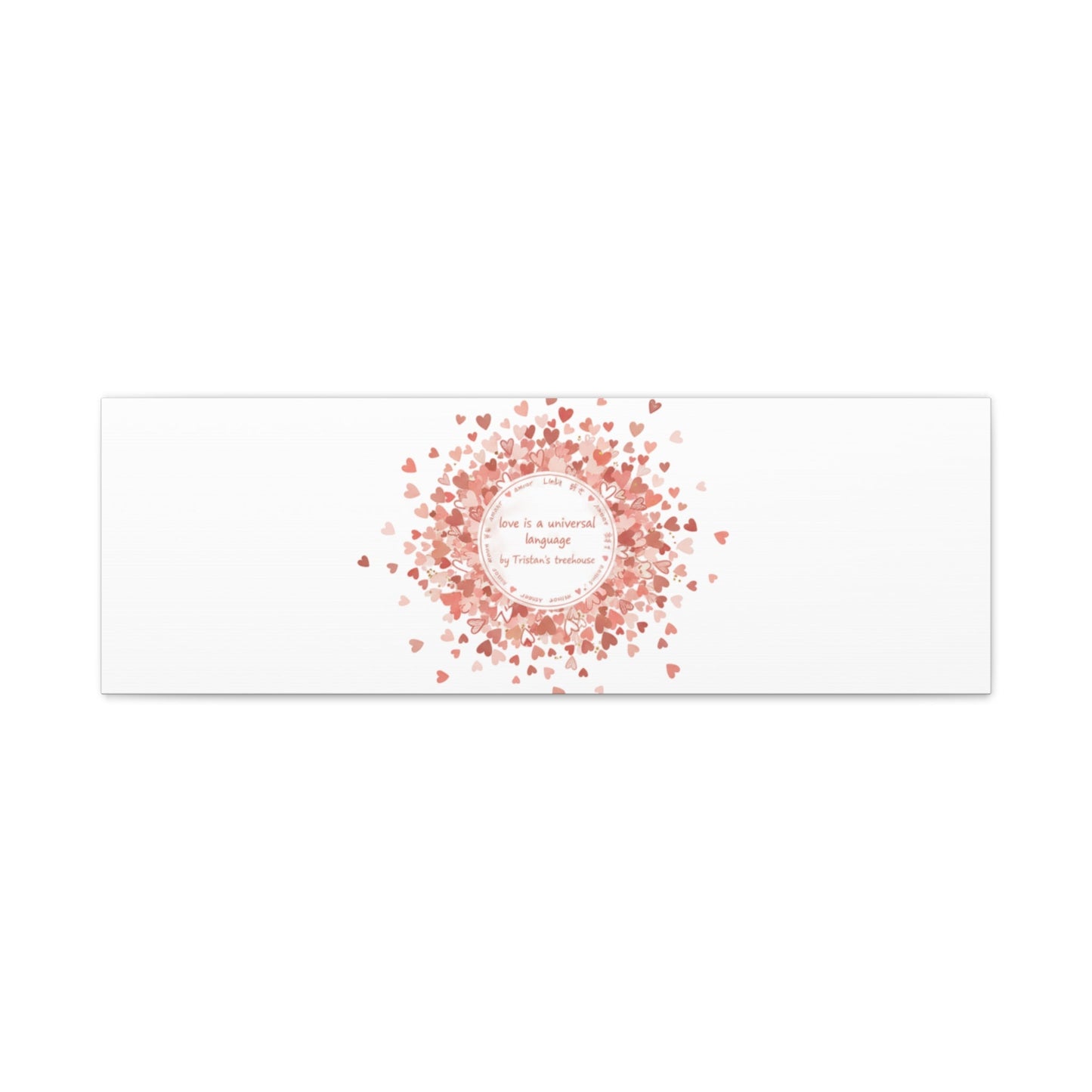 Tiny Heart Confetti Canvas | Matte Stretched Wall Art