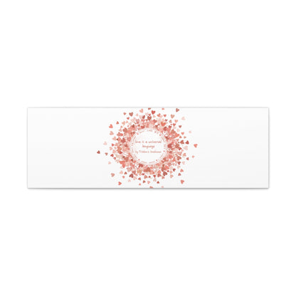 Tiny Heart Confetti Canvas | Matte Stretched Wall Art