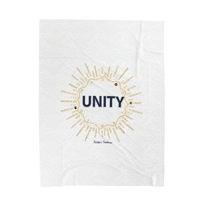 UNITY Velveteen Blanket | sober curious, Dry January mocktail pride
